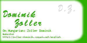 dominik zoller business card